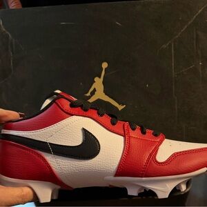 Jordan Red and White Men's Athletic Shoes